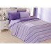 Комплект постельного белья с покрывалом Cahan Stripie фиолетовый